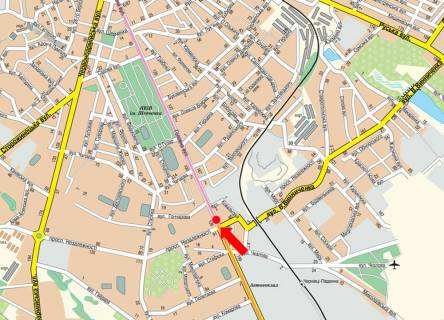 Citylight B in Chernivtsi, 1.8x1.2  Golovna st., 126, navproti Ukreksimbanku, v centr scheme