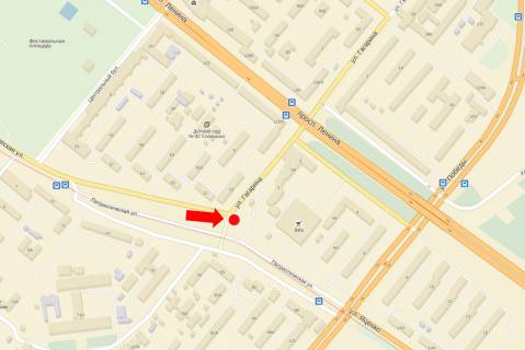 Billboard A in Zaporizhzhya, 3x6  Gagarina st., 10, v bik Sobornogo av. (kol. Lenina av.) scheme