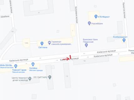 Billboard B in Manganets, 6х3  st. Kiivs'ka na rozpodil'cij polosi navproti budinku 145A scheme