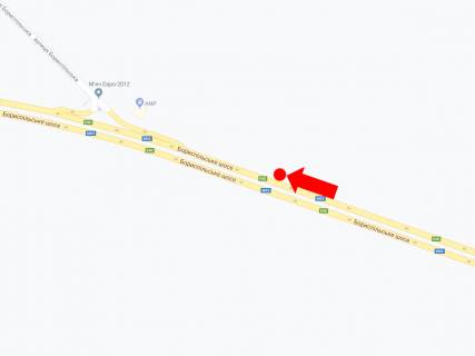 Billboard A in Kyiv, 3x6  Trasa Kiiv-Borispil', pered stelou Kiiv, AZS "ANP", v storonu Kieva scheme