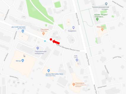 Citylight  in Lviv, 1.8x1.2  Vasingtona st., 21 (zupinka "Metro-2"), navproti supermarketu Metro, v storonu st. Zelenoi scheme