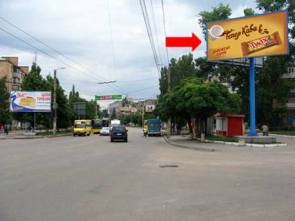 Billboard  in Kropyvnytskyi (Kirovograd), 3x6  Soborna st. (kol. 50-ricca Zovtna st.) / Glinki st., TC "Plazma", supermarketi "Sil'po", "El'dorado", "Eva", v centr Photo 1