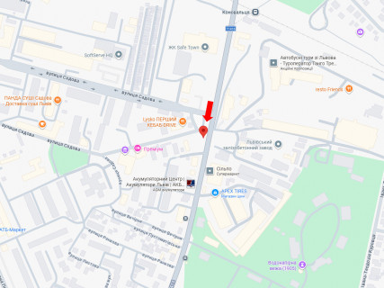 Scrolller, Scroll A in Lviv, 2.3x3.14  Кульпарківська вул., 93 / Садова вул. - 664641 scheme
