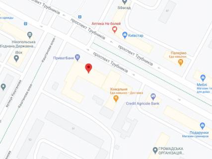 Billboard A in Nikopol Trubnikiv av., 25a, apteka "Med Servis", NoDp011, prajs za rolik 10 sek 1 vihid/5 hvilin, z 8:00-22:00. Rozrahunok dla insih parametriv translacii utocnujte u menedzera. scheme