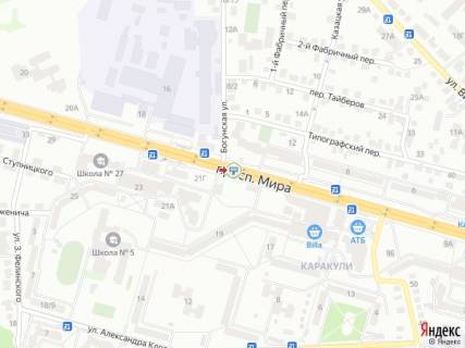 Prismatron, Prism A in Zhytomyr Miru av., 19, v storonu Nezaleznosti av. - 399556 scheme