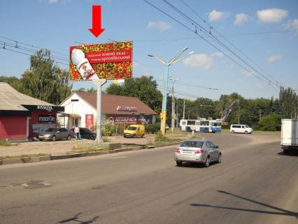 Billboard B in Cherkasy, 3x6  Himikiv av. / Smilans'ka st., bila avtomagazinu, z''izd z mostu Photo 1
