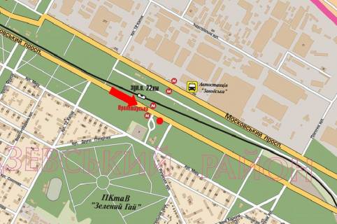 Prismatron, Prism A in Kharkiv, 3x6  Moskovs'kij av., st. m. "Industrial'na" (kolis. st. m. "Proletars'ka"), supermarket "Vostorg", z centru - 163013 scheme