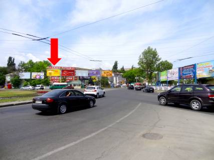 Billboard  in Mykolaiv, 3x6  Bogoavlens'kij av. (kol. Zovtnevij av.) / Pogranicna st. (kol. Cigrina st.), kil'ce avtovokzalu, bila supermarketiv "Velika Kisena", "Tehnopolis", liva Photo 1
