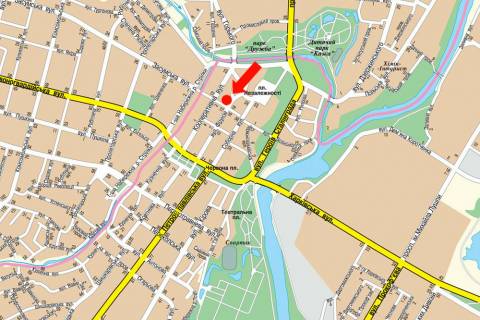 Citylight A in Sumi, 1.8x1.2  Voskresens'ka st. (kol. Frunze st.) / 9-go Travna av. scheme