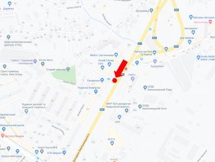 Citylight A in Lviv, 1.8x1.2  Hmel'nic'kogo st., 273 (zup. "Galic'ke Perehresta"), v centr scheme