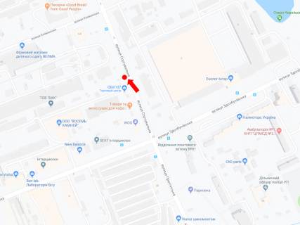 Billboard B in Kyiv, 3x6  Sortuval'na st. - st. Klemans'ka, v bik Darnic'kogo sose scheme