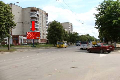 Billboard  in Lutsk, 3x6  Vidrodzenna av. / Pisarevs'kogo st., bila zupinki Photo 1