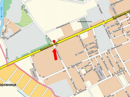 Billboard A in Uzhgorod, 3x6  Kapusans'ka st. / Bab''aka st., v bik Bab''aka st. scheme