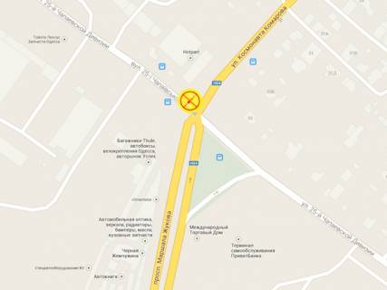 Prismatron, Prism B in Odessa, 3x6  Інглезі вул. (колиш. 25-Чапаєвської дивізії вул.) - Комарова вул., 12, права - 561994 scheme