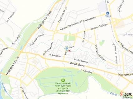 Scrolller, Scroll A in Lutsk Sopena st., Sportkompleks VNU, Naukova biblioteka, ditaca zaliznica - 283404 scheme