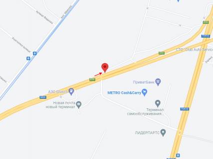 Billboard A in Pidgorodne, 6х3  Avtodoroga M04 (Donec'ke sose) v'izd do Epicentru ( rozpodiluvac) scheme