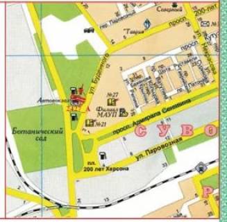 Billboard A in Kherson 200-ricca Hersona pl. - Kedrovs'kogo st. (kolis. Bud'onnogo st.), 1 scheme