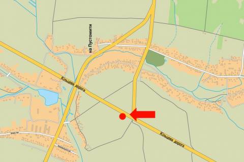 Billboard B in Sokilniki, 3x6  Kil'ceva doroga, s. Sokil'niki, v bik Gorodoc'koi st. scheme