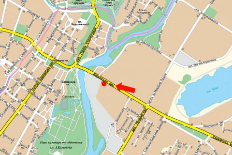 Citylight B in Sumi, 1.8x1.2  Harkivs'ka st., 2/1, bila TRC "Manufaktura", supermarketiv "Sil'po", "Comfy" scheme