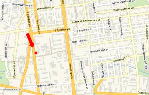 Billboard  in Oleksandria, 3x6  6-go Grudna st., 135, bila supermarketu "ATB" scheme