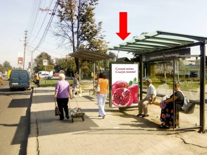 Citylight  in Lviv, 1.8x1.2  Hutorivka st. / Strijs'ka st. (zupinka "Strijs'ka-Naukova"), v bik st. Cervonoi Kalini Photo 1