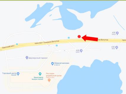 Backlight A in Kyiv, 4x8  Suhevica av. (kolis. Vatutina av.), navproti TRC "Sky Mall", v storonu st.m. "Pocajna", centru scheme