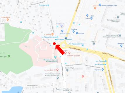 Prismatron, Prism  in Kyiv, 3x6  Sevcenko pl. - st. Sosenko - st. Visgorods'ka, na krugovij rozv'azci - 445471 scheme