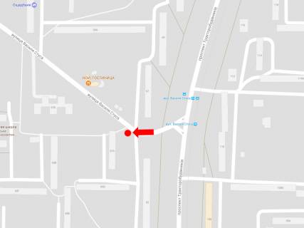 Billboard B in Kharkiv, 3x6  Stusa st. / Traktorobudivnikiv av., 67, v bik Pavlova st. scheme