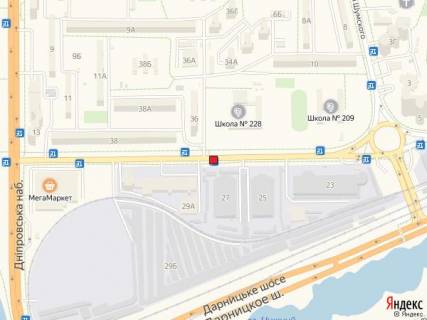 Non-Standard A in Kyiv Bereznakivs'ka st., 27, zupinka "Avtokooperativ" Bereznaki "", montaz+demontaz oplacuet'sa okremo. Vartist' utocnujte u menedzera. scheme