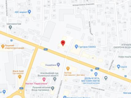 Video Billboard A in Lutsk Kovel's'ka st., 68A, apteka "Volin'farm", prajs za rolik 10 sek 1 vihid/5 hvilin, na dvostoronn'omu ekrani, vid 144 vihodiv na den'. Rozrahunok dla insih parametriv translacii utocnujte u menedzera. - 301424 scheme