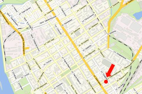 Citylight B in Kremenchuk, 1.8x1.2  Persotravneva st., 32 / Gagarina st., bila banku "VTB" scheme