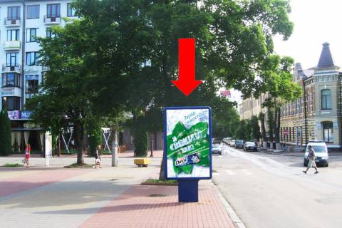 Citylight  in Khmelnitsky, 1.8x1.2  Volodimirs'ka st. / Proskurivs'ka st., 44, navproti gotelu "Zovtevij" Photo 1