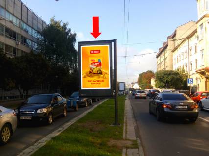 Citylight A in Lviv, 1.8x1.2  Mitropolita Andrea st., 6, rozdil'nik, rajon Politehu, v storonu Banderi st. Photo 1