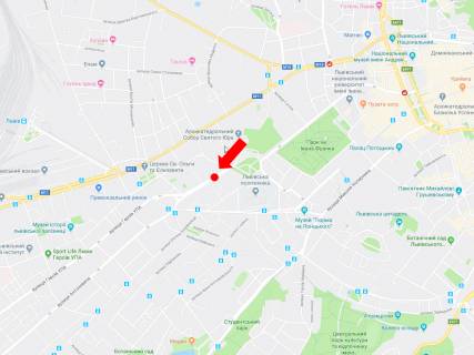 Citylight A in Lviv, 1.8x1.2  Mitropolita Andrea st., 10, rozdil'nik, rajon Politehu, v storonu Banderi st. scheme