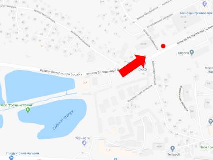 Backlight B in Kyiv, 2.3x3.14  Brozka st. (kolis. Kirovograds'ka st.), 38, navproti zapravki "Okko", v storonu st. Grincenka scheme