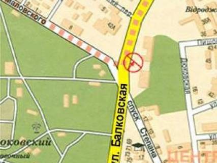 Billboard + in Odessa, 3x12  Балківська вул. - Олійника узвіз, (2) scheme