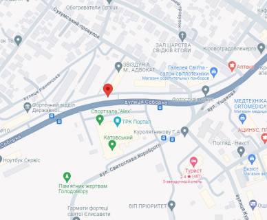 Citylight B in Kropyvnytskyi (Kirovograd), 1,2х1,8  st.Soborna scheme