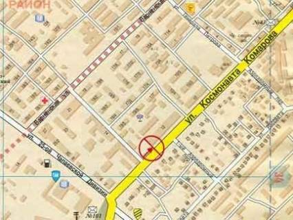 Billboard + in Odessa, 3x6  Комарова вул., 12, завод "Промзв'язок", в сторону Петрова вул. scheme