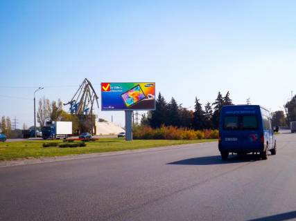 Backlight A in Dnipro (Dnipropetrovsk), 8,15х4,15  st.Nab. Zavods'ka - Kajdac'kij mist, z centru, bek-lajt 8h4 Cervonij Kamin', Parus Photo 1