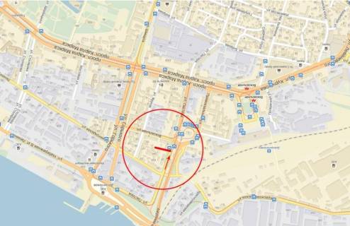 Billboard B in Dnipro (Dnipropetrovsk), 6х3  st.Pastera - pl.Staromostova scheme