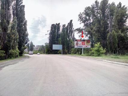 Billboard A in Kam'yanske (Dniprodzerzhinsk), 6х3  Grebla, bila Dniprodzerzins'koi GES, v'izd, u centr Photo 1