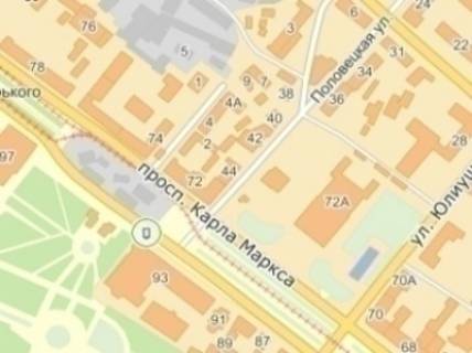 Citylight  in Dnipro (Dnipropetrovsk) av.Dmitra Avornic'kogo, 93 (2), Teatr Operi ta Baletu, Budinok Provspilok, NOMER2 scheme