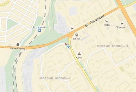 Billboard B in Dnipro (Dnipropetrovsk), 6х3  st.Panikahi, navproti bud.No53, do centru scheme