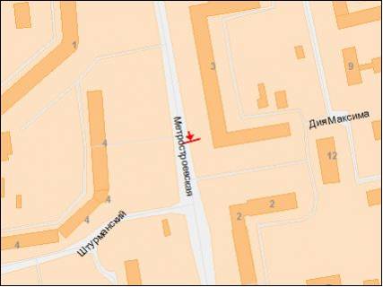 Billboard B in Dnipro (Dnipropetrovsk), 6х3  st.Metrobudivs'ka, 2 scheme