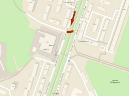 Billboard A in Dnipro (Dnipropetrovsk), 6х3  пр.Олександра Поля, ТЦ "Славутич", розподілювач scheme