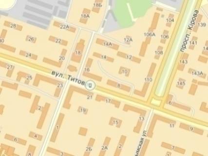 Citylight  in Dnipro (Dnipropetrovsk) st. Titova, 17 (Kinosistema SUPUTNIK) scheme