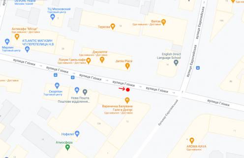 Non-Standard B in Dnipro (Dnipropetrovsk), 2,02х2,44  Vst.Glinki, 15, bila bul'v.Evropejs'kij (podvijna) -3- scheme