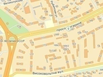 Citylight  in Dnipro (Dnipropetrovsk) Pr. Gagarina, 165 scheme