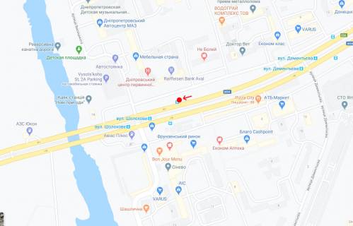 Non-Standard A in Dnipro (Dnipropetrovsk), 0,8х1,48    Donec'ke sose, bila bud.1Z scheme