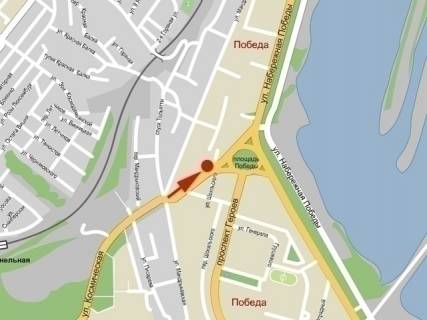 Billboard B in Dnipro (Dnipropetrovsk), 6х3  st.Kosmicna TC Billa, ruh do Nabereznoi Peremogi scheme